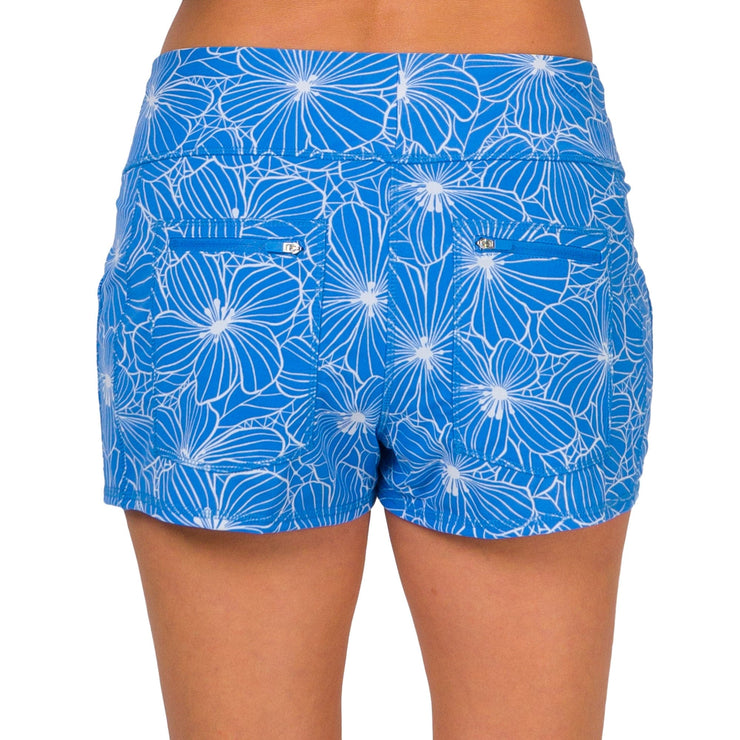 Swim Shorts 2.5" Periwinkle Floral